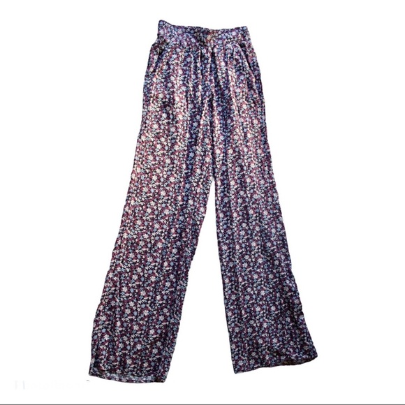 Bcbgeneration Floral Print Palazzo Pants XXS - Picture 3 of 8